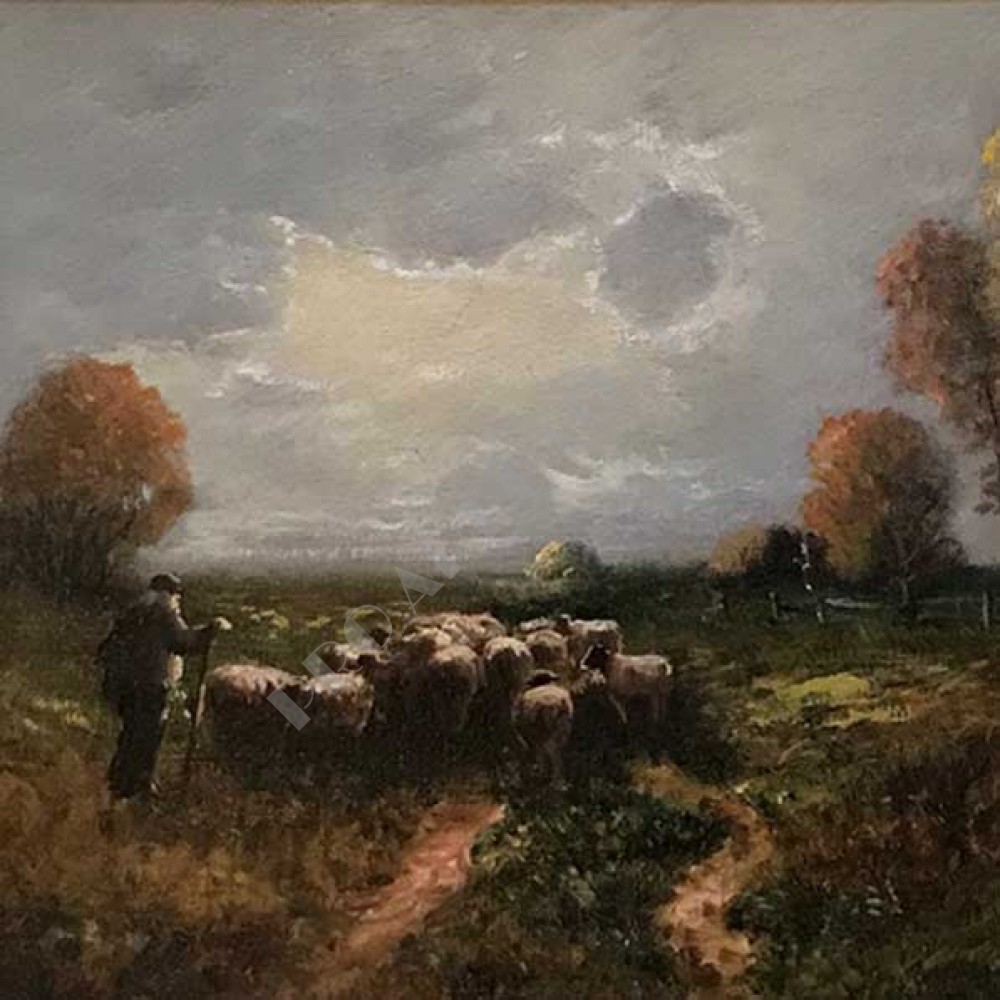 Pastier so stádom